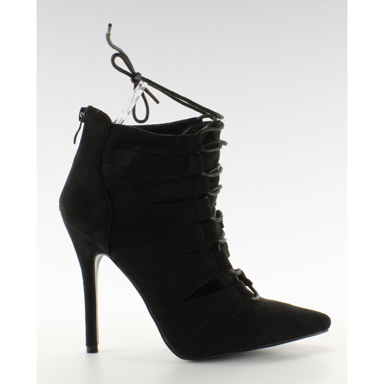 Botines con cordones 11048 Negro