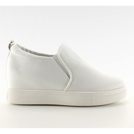 Slip-on tela cuña 6-6 Blanco