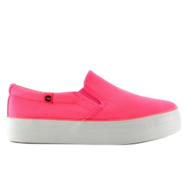 Slipons con suela doble GF-41 Rojo Fluorescente rosa