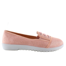 Zapatillas Lovely Pink con cordones en los dedos rosado