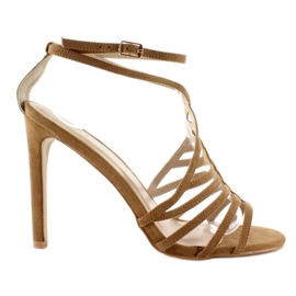 Sandalias Tacón Alto Hp-5H5639 marrón