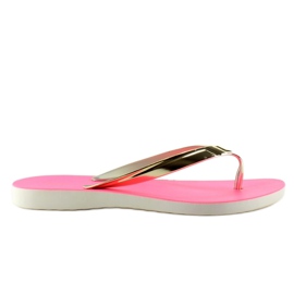 Chanclas Raya Dorada Pt79 rosado amarillo
