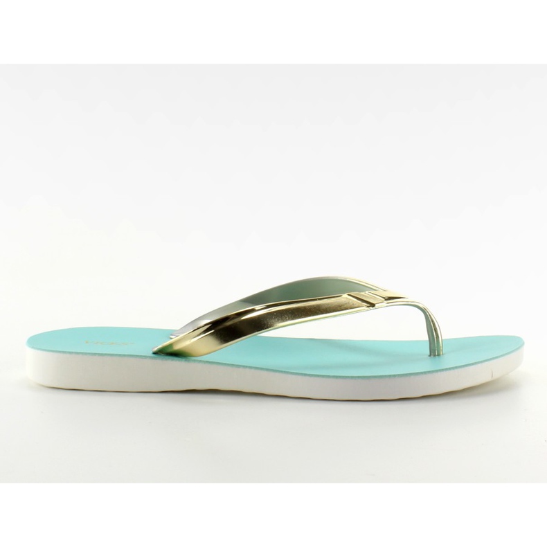Chanclas doradas PT79 L.BLUE belt amarillo azul blanco