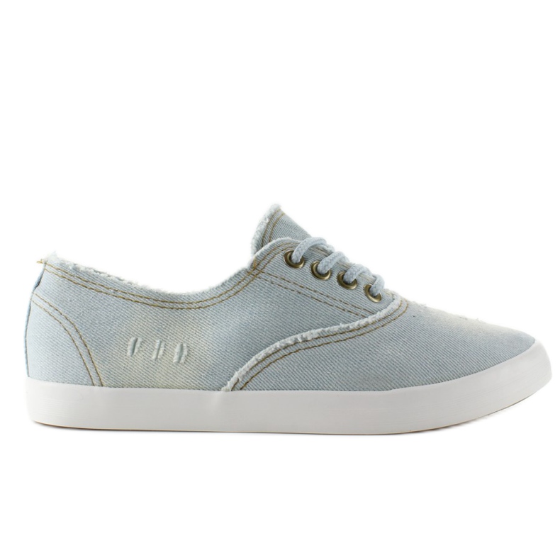 XIN11P Zapatillas oxford de mezclilla azul blanco XIN11P Zapatillas oxford de mezclilla azul blanco