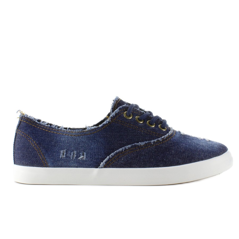 XIN11P Zapatillas oxford vaqueras azules azul marino