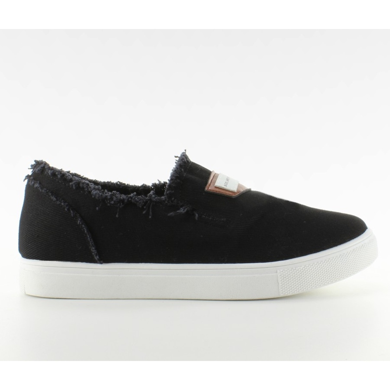 Denim sin cordones con parche NB22 Black negro
