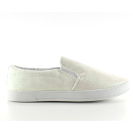 Slipony iridiscente JX35 Blanco