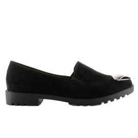 Mocasín con placa de plata 2030 Negro