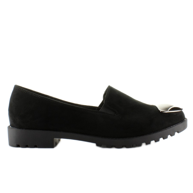 Mocasín con placa de plata 2030 Negro