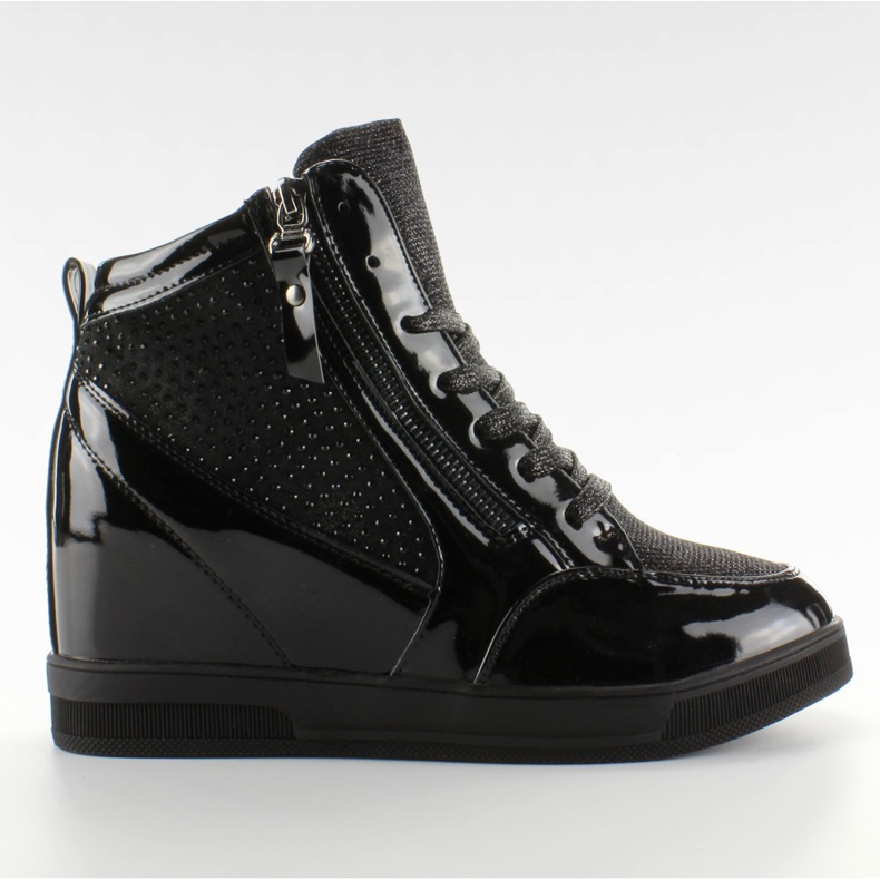 Zapatillas lacadas R19 Negro
