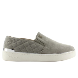 Deportivas slip-on de ante 7103 Gris