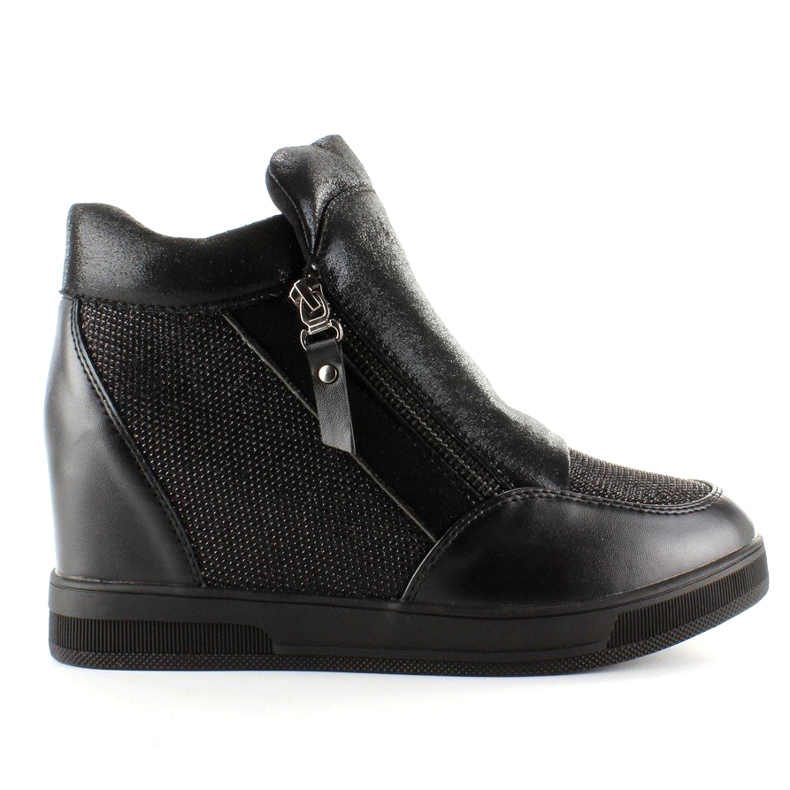 Deportivas con cuña oculta 2017-1 Negro