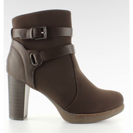 ZH693 Botas marrones mate marrón