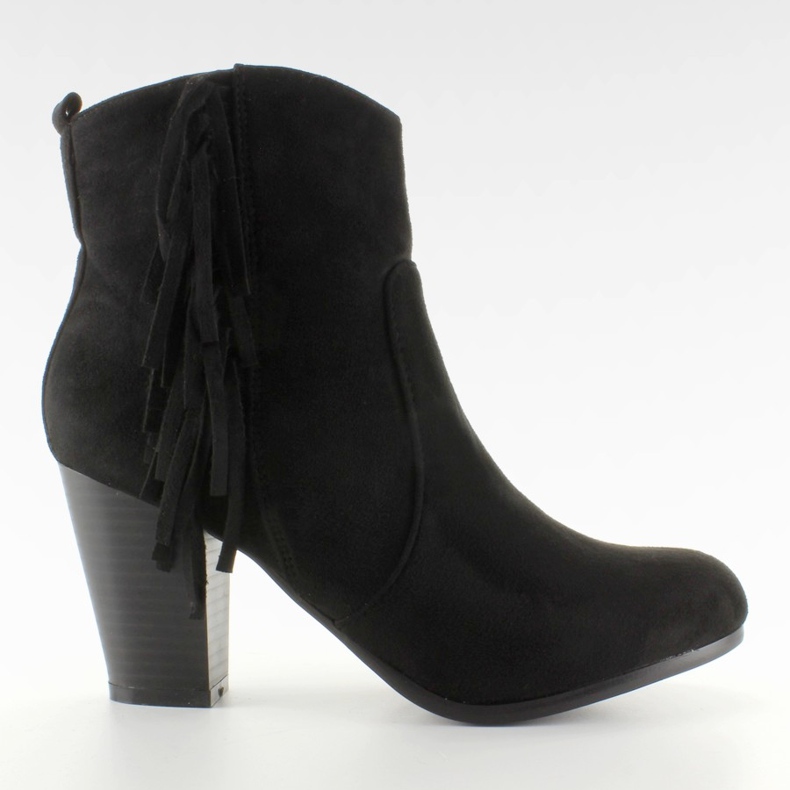 Botas vaqueras de ante LM-655 Negro