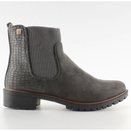 Botas Jodhpur con entresuela M247 gris maciza.
