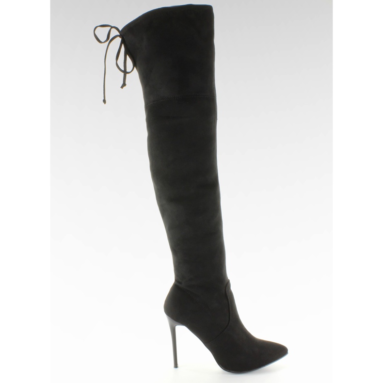SY-10 Botas negras atado hasta el muslo negro