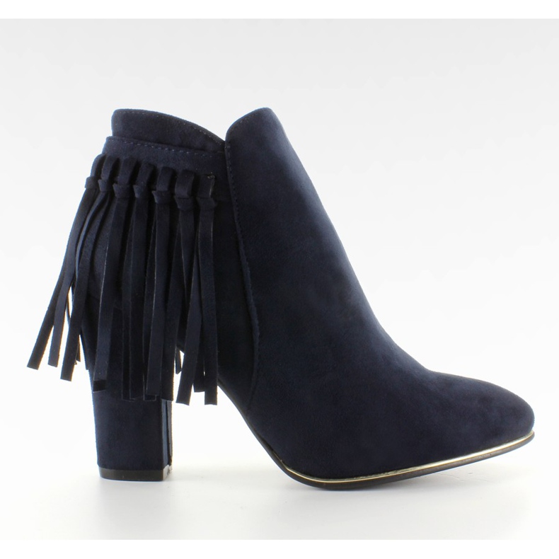 Botas con ribete dorado B908D D. Azul azul marino