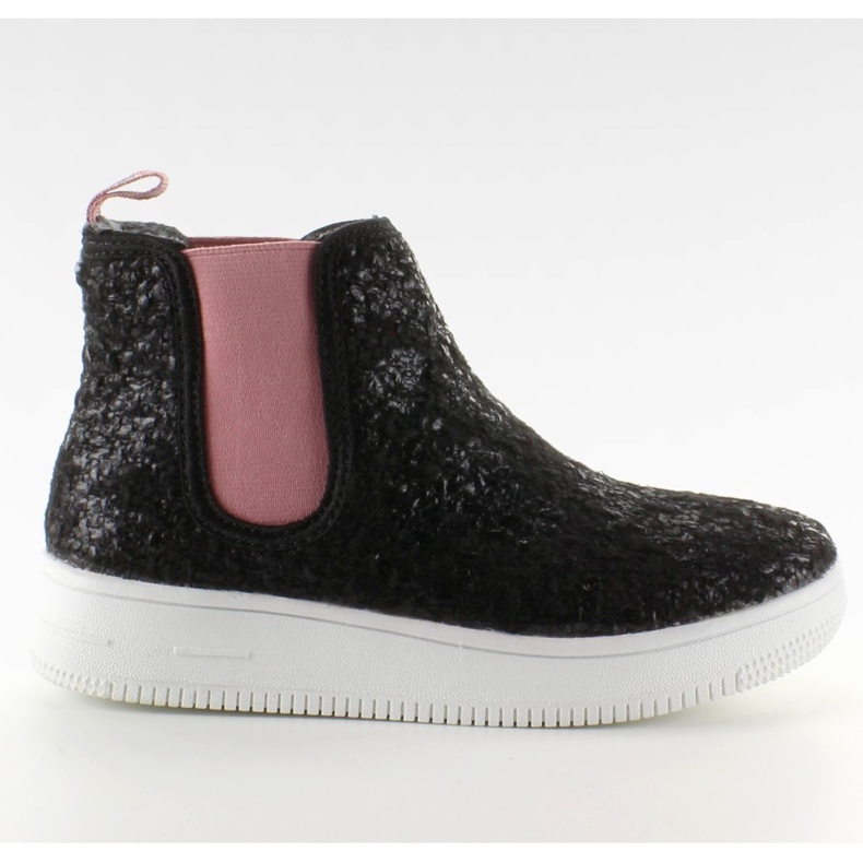 Botas Jodhpur para niños con suela negra negro