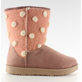 Zapatos de mujer con parte superior de fieltro Rosa