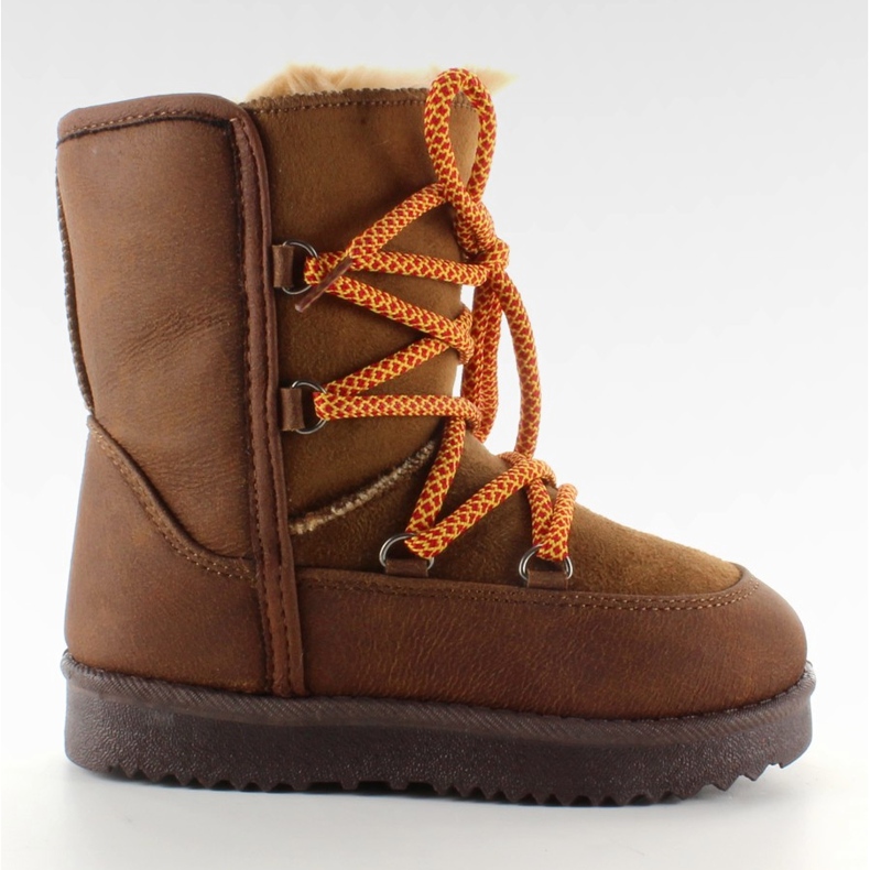 Botas de nieve camel para niños marrón