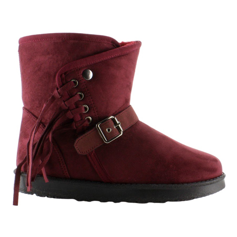 Emusy Mujer Con Flecos K1661504 Burdeos rojo