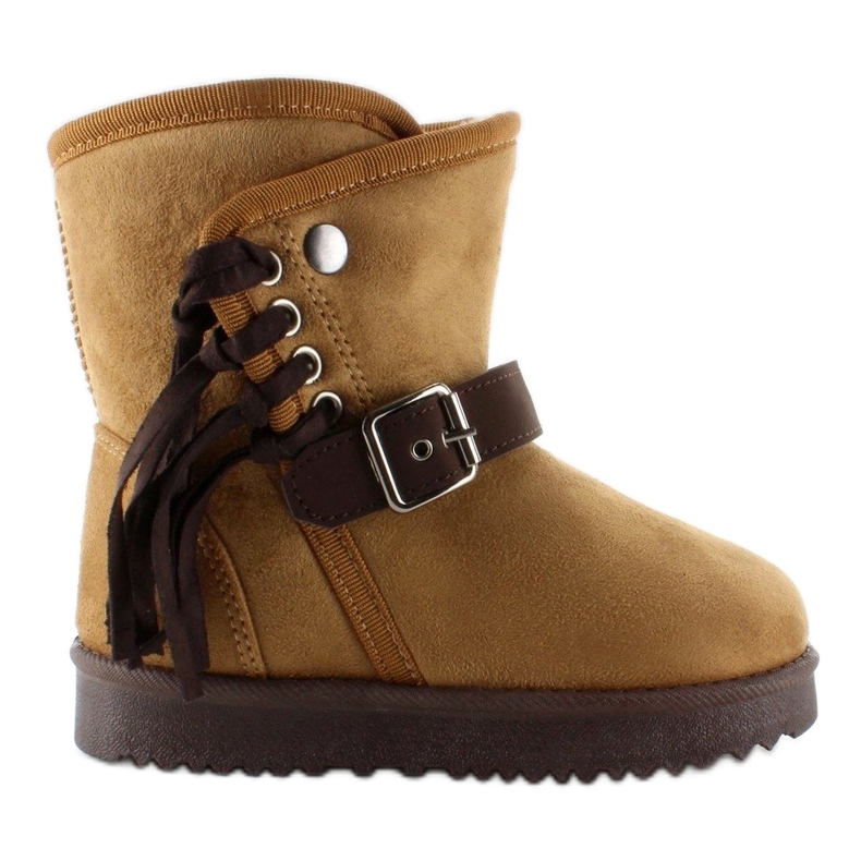 Emuski infantil con Frędzlami K1647404 Camel marrón