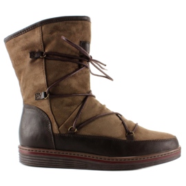 Bota media flor ante K1650002 marron marrón