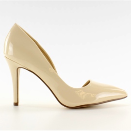 Tacones asimétricos pastel C26P Beige