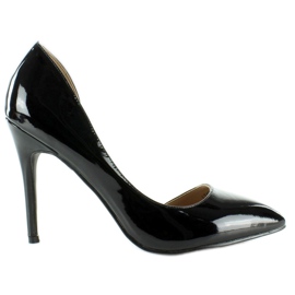Hermosos tacones con muesca LT42 Black negro