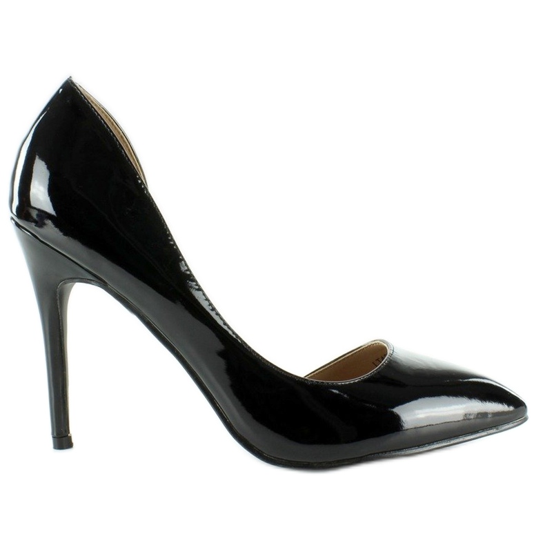 Hermosos tacones con muesca LT42 Black negro Hermosos tacones con muesca LT42 Black negro