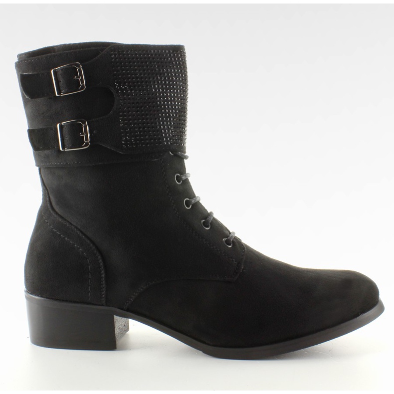Botas de ante bien formadas ZW16279A negro
