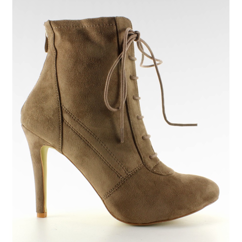 Tacones con cordones H254 Khaki caqui