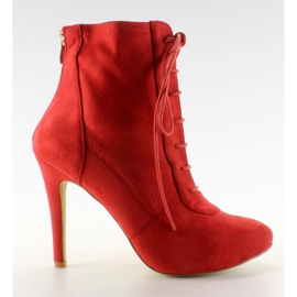 Tacones con cordones H254 Rojo Tacones con cordones H254 Rojo