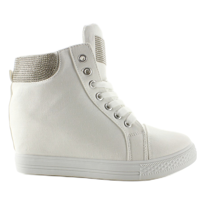 Deportivas lona cuña 51153-y Blanco