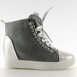 Zapatillas deportivas con R72 Grey2 / Cadenas de plata. gris