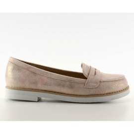 Mocasines color pastel para mujer 7112 Rosa rosado