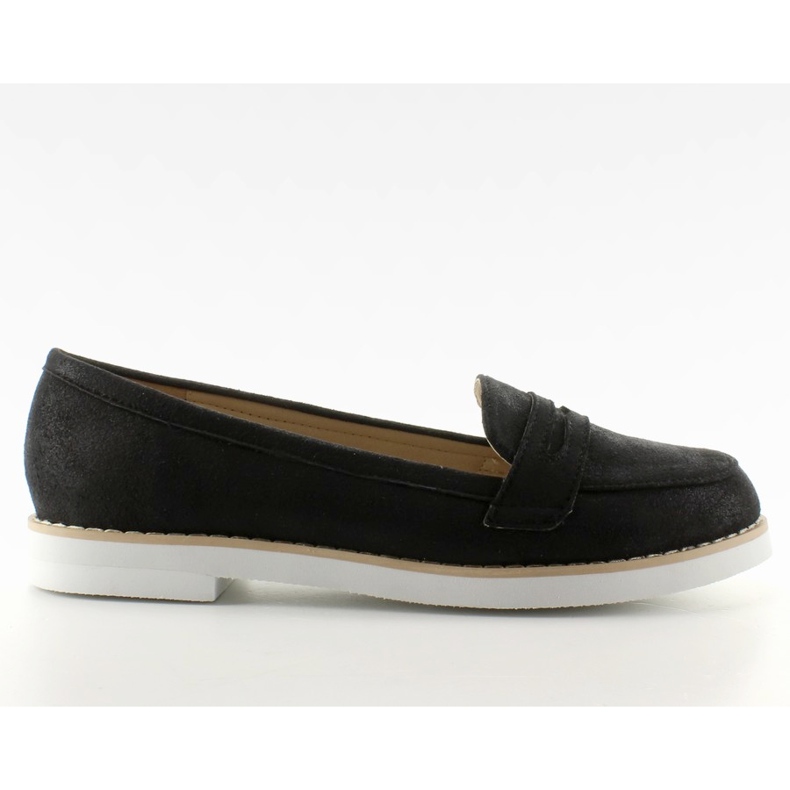 Mocasines color pastel para mujer 7112 Negro