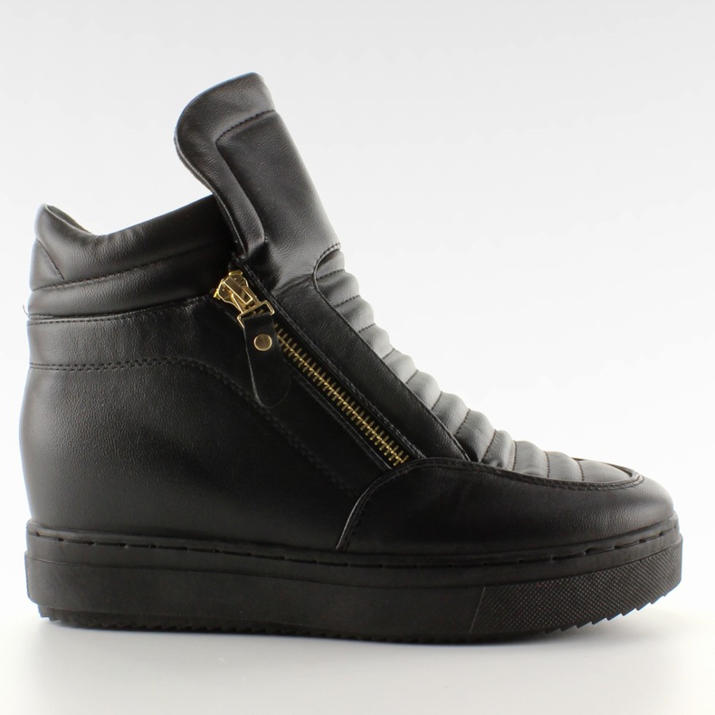 Zapatillas altas de mujer 6130-y Negro
