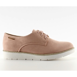 Mocasines en la suela deportiva 7127 Rosa rosado