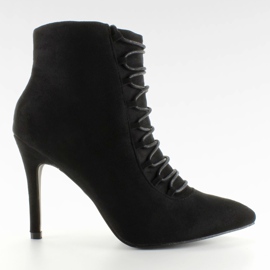 Botas con cordones 100-595SE-1 Negro