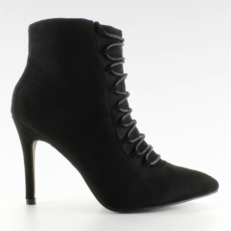 Botas con cordones 100-595SE-1 Negro