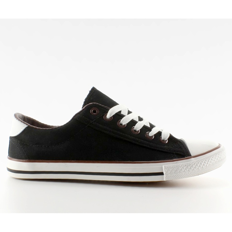 Zapatillas negras de mujer con acabado negro
