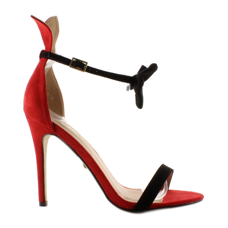 Sandalias en un pasador con orejas ZJ-15P Rojo