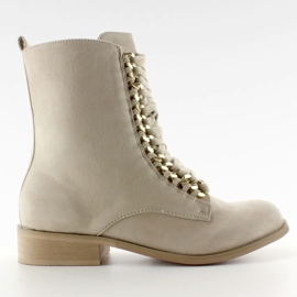 Glany Workery con cadenas XW37281 Suende Beige