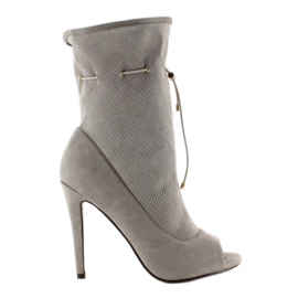 Botas punta abierta SY15 Gris
