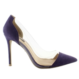 Alfileres con lados transparentes 5049 Morado violeta