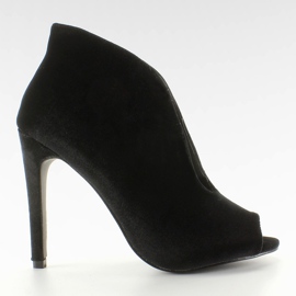 Bota salón terciopelo 8751 Negro