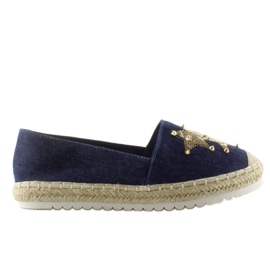 Alpargatas de lona con tachuelas CV-353 Dk. Azul azul marino