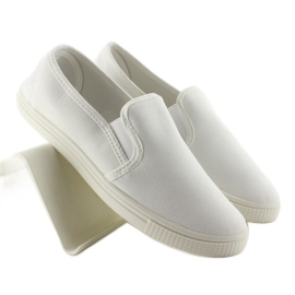 Zapatillas slip-on blandas JX40P blanco Zapatillas slip-on blandas JX40P blanco