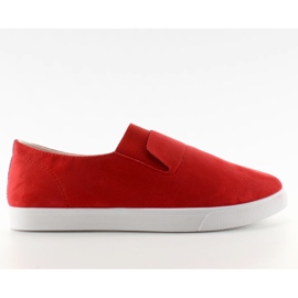Zapatillas de gamuza con goma BL91P rojo
